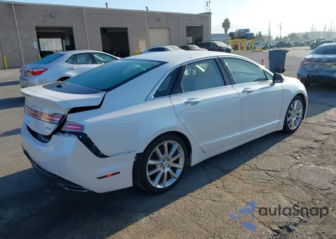 2016 Lincoln Mkz Hybrid from USA, damaged, VIN 3LN6L2LU0GR626908